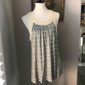 Max Jeans Green comfy tank top